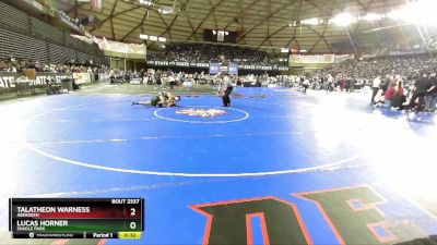 2A 106 lbs Cons. Semi - Talatheon Warness, Aberdeen vs Lucas Horner, Shadle Park