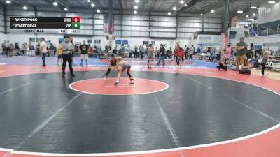 55 lbs Semifinal - Ryker Polk, Great Bridge Wrestling Club vs Wyatt Deal, VA Team Predator