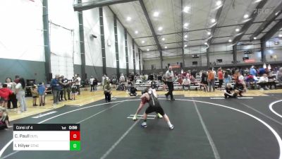 89 lbs Consi Of 4 - Calvin Paull, Outlaw WC vs Isaiah Hilyer, Other Team