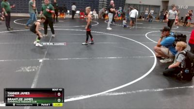 70 lbs Round 5 - Tanner James, SCSOW vs Brantlee James, Summerville Takedown Club