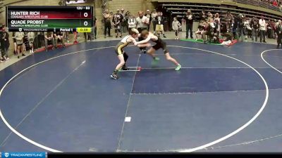 83 lbs Champ. Round 1 - Hunter Rich, Cougars Wrestling Club vs Quade Probst, Wasatch Wrestling Club