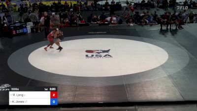 100 lbs Quarters - Ray Long, IL vs Kacen Jones, UT