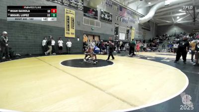 142 lbs Cons. Round 1 - Noah Gaxiola, Gaxiola Wrestling vs Miguel Lopez, Exeter