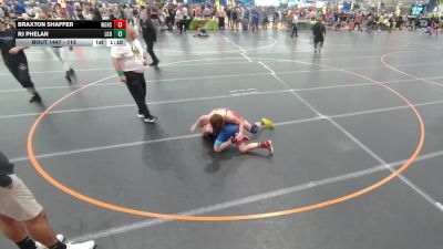 113 lbs Quarterfinal - Braxton Shaffer, Unattached vs Rj Phelan, Lake Gibson Braves