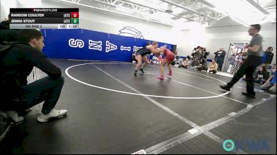 126/138 lbs Rr Rnd 3 - Ransom Coulter, Lone Grove Takedown Club vs Jenna Stout, Little Axe Takedown Club