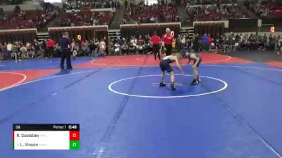 58 lbs Cons. Round 5 - Lane Vinson, North Montana Wrestling Club vs Rowdee Goolsbey, Powell Wrestling Club