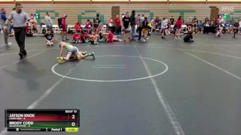 64 lbs Round 5 (6 Team) - Jayson Knox, Lions Den vs Brody Codd, Headhunters