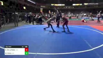 109 lbs Quarterfinal - Seferino De La Rosa, Tucson Cyclones vs Maddux Hintz, Green River Grapplers