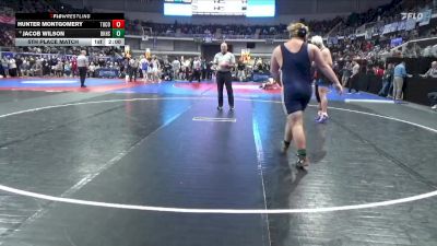 7A 285 lbs 5th Place Match - Jacob Wilson, Baker HS vs Hunter Montgomery, Tuscaloosa County