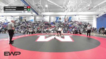 285 lbs 1st Place Match - Brayden Shin, Olathe West vs Steven Brown, Shawnee Mission Northwest