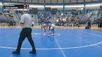 133 lbs Cons. Semi - Louden Wolfe, Cowley College vs Logan Crawford, Northeast Oklahoma