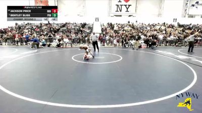 53 lbs Champ. Round 2 - Jackson Price, NWAA vs Bentley Bliss, Pioneer Youth Wrestling