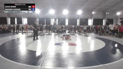 95-100 lbs Champ. Round 2 - Alexa Baker, Whiteland Wrestling Club vs Madison Leonard, Slam Factory