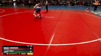 160 lbs Cons. Round 2 - Caleb Wolf, Adrian vs Brody Anderson, Minneota