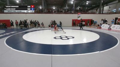 74 kg Cons. Quarters - Noah Nininger, SERTC- TMWC vs Laird Root, Tar Heel Wrestling Club