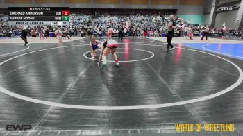 88 lbs Consolation - Peyton Schiess, Oregon vs Olivia Wara, Elite Force Wrestling Club