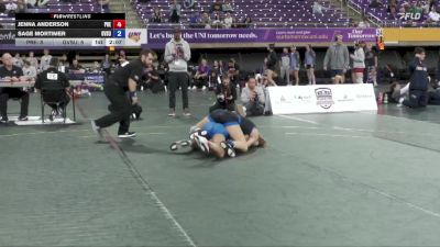 117 lbs Quarters & 1st Wb (16 Team) - Sage Mortimer, Grand Valley State vs Jenna Anderson, Presbyterian