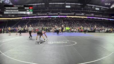 D1-157 lbs Cons. Round 3 - Jacob Kennedy, John Glenn HS (Westland) vs Braxten Roche, Detroit Catholic Central HS