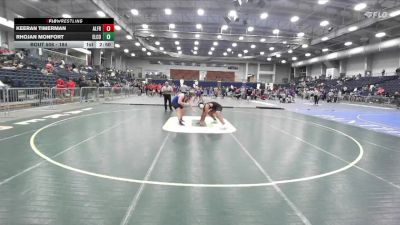 184 lbs Cons. Round 4 - Keeran Timerman, Alfred State vs Rhojan Monfort, Elmira College