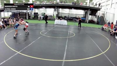 130 lbs Madison Watts, Washington vs Alyssa Jones, California Blue