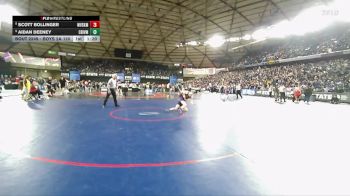 Boys 2A 120 lbs Champ. Round 2 - Aidan Deeney, Columbia River vs Scott Bollinger, West Valley (Spokane)