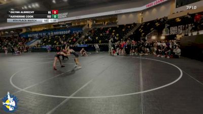 105 lbs 9th Place Match - Dilynn Albrecht, Milton vs Katherine Cook, Freedom