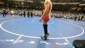 140 lbs Round Of 16 - Jaeden Johnson, Fort Gibson Youth Wrestling vs Paden Berg, Hinton Takedown Club