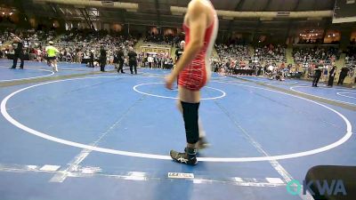 140 lbs Round Of 16 - Jaeden Johnson, Fort Gibson Youth Wrestling vs Paden Berg, Hinton Takedown Club