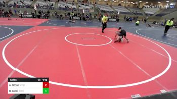 100 lbs Rr Rnd 2 - Asher Stone, West Texas Grapplers vs Bentley Cano, Borger