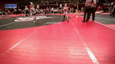 58 lbs Consi Of 8 #2 - Timmy McCall, Fort Gibson Youth Wrestling vs Jaxson Wright, Bartlesville Wrestling Club