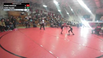 68-74 lbs Round 3 - Kairo Palomo, Rough House vs Eliana Gonzalez, Team SoCal