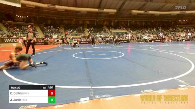 76 lbs Round Of 32 - Connor Collins, Backyard Brawlers Midwest vs Jaxon Jundt, Purler Wrestling, Inc