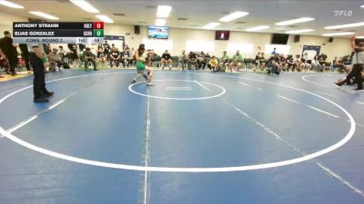 120 lbs Cons. Round 3 - Anthony Strahm, Holtville vs Elias Gonzalez, Schurr