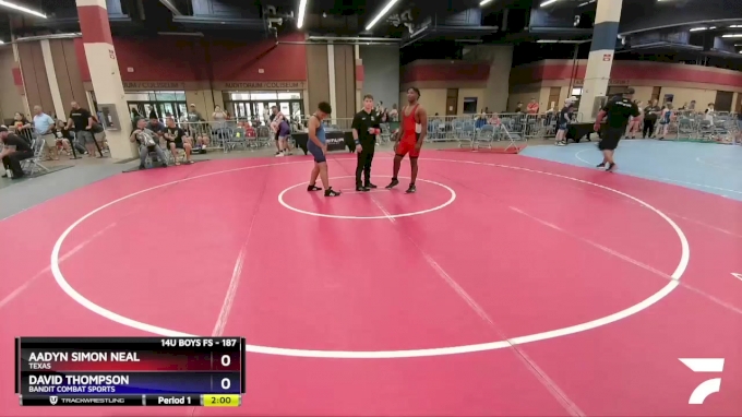 187 lbs Round 2 - Aadyn Simon Neal, Texas vs David Thompson, Bandit ...