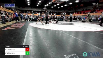 61 lbs Final - Canyon Jones, Tecumseh Youth Wrestling vs Jack Williams, Tuttle Wrestling