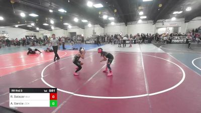 74 lbs Rr Rnd 3 - Raylee Salazar, WLV Junior Wrestling vs Amelia Garcia, Lockjaw WC