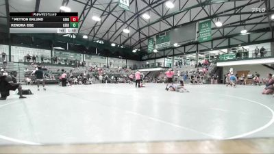 97-107 lbs 1st Place Match - Peyton Eklund, HWA vs Kendra Ege, Alber Athletics