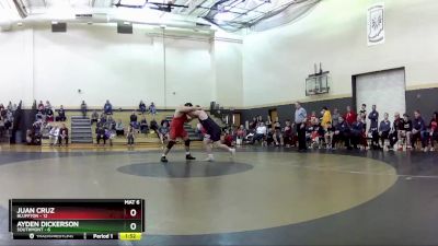 285 lbs Placement (16 Team) - Ayden Dickerson, Southmont vs Juan Cruz, Bluffton