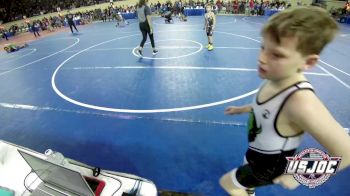 76 lbs Round Of 16 - Carter Burdick, Broken Bow Youth Wrestling vs Diezel Harrell, Standfast