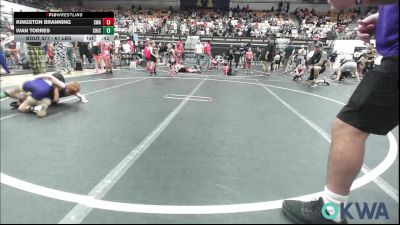 61 lbs 3rd Place - Kingston Branning, Shelton Wrestling Academy vs Ivan Torres, Chickasha Youth Wrestling