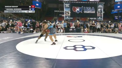 207 lbs Champ. Rd Of 16 - Daegan Bishop, Maryland vs Deionna Borders, Ohio
