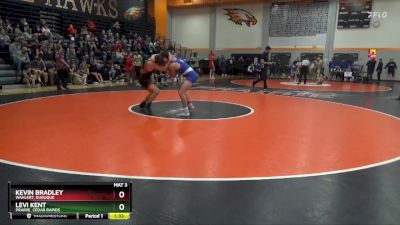 165 lbs Quarterfinal - Levi Kent, Prairie, Cedar Rapids vs Kevin Bradley, Wahlert, Dubuque