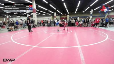 113 lbs Quarterfinal - Barrett Dyer, Panhandle RTC vs Nicholas Bellino, Texas