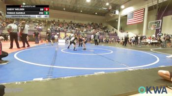 58 lbs Quarterfinal - Chevy Welden, Raw Wrestling Club vs Tobias Daniels, Hilldale Youth Wrestling Club