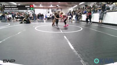 70 lbs Semifinal - Jenson Henley, Skiatook Youth Wrestling vs Waylon Murphy, Salina Wrestling Club