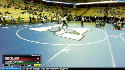 145 Class 2 lbs Cons. Round 2 - Elektra Lowe, Liberty (Wentzville) vs Naudia Fuimaono, Liberty North