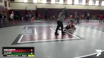 JV-35 lbs 7th Place Match - Alex Guzman, Waterloo East vs Ty Zajac, AP-GC