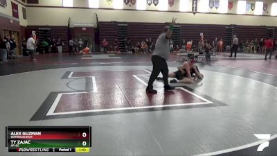 JV-35 lbs 7th Place Match - Alex Guzman, Waterloo East vs Ty Zajac, AP-GC