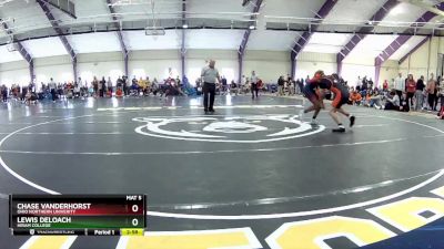 133 lbs Cons. Round 2 - Chase Vanderhorst, Ohio Northern Univerity vs Lewis Deloach, Hiram College