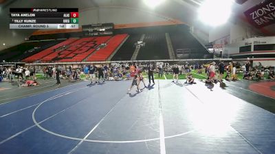 70 lbs 2nd Place Match - Tilly Kunze, Oregon vs Taya Anelon, Alaska